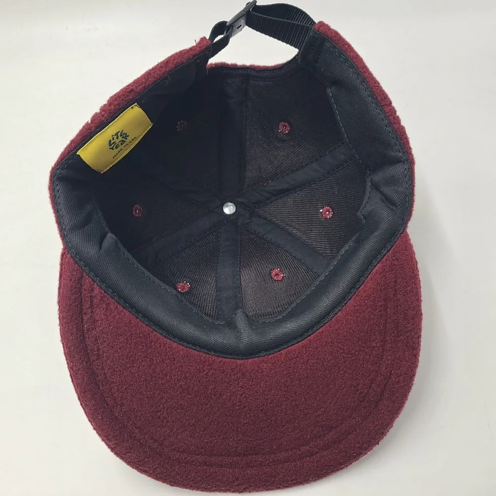 Lite Year Hat Strapback Maroon Fleece Streetwear Skate Skateboard Casual‎ Men